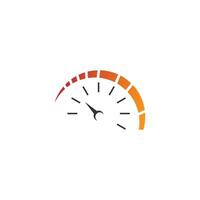 Speedometer icon. Gauge and rpm meter logo vector