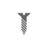 Screw, bolt icon logo design illustration vector