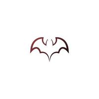 Bat animal logo icon illustration template vector