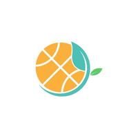 plantilla de ilustración de diseño de logotipo de icono de baloncesto vector