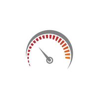 Speedometer icon. Gauge and rpm meter logo vector