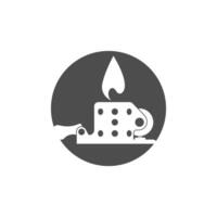 Match, Gas lighter icon design illustration vector