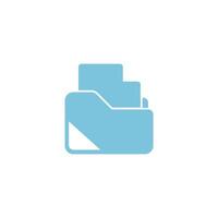 Folder icon flat design template vector