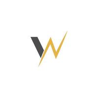 Letter W logo icon illustration design vector