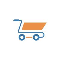 Shopping cart icon design illustration template vector