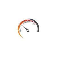 Speedometer icon. Gauge and rpm meter logo vector