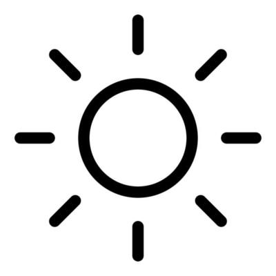 illustration of sun icon