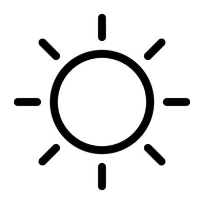 illustration of sun icon