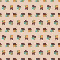Cute seamless pattern with bright rustic houses on background. Cityscape print. Vector flat illustration for textile and design