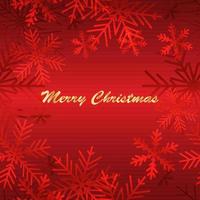 Christmas card. Golden lettering on snow background vector