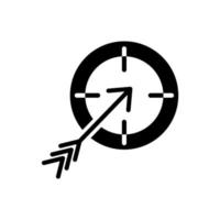 target with arrow icon vector