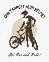 cartel de bicicleta vintage