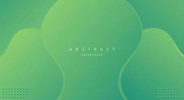fondo abstracto dinámico con vector premium de color degradado verde natural