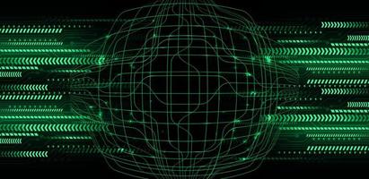 Fondo de concepto de tecnología futura de circuito cibernético vector