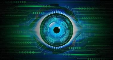 eye cyber circuit future technology concept background vector