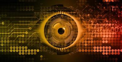 eye cyber circuit future technology concept background vector