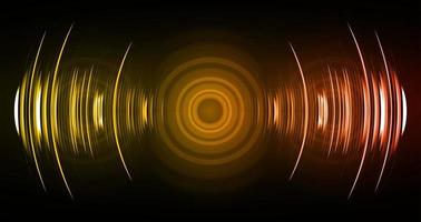 Sound waves oscillating dark light vector