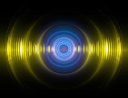 Sound waves oscillating dark light vector