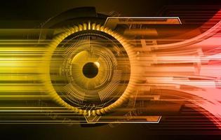 eye cyber circuit future technology concept background vector