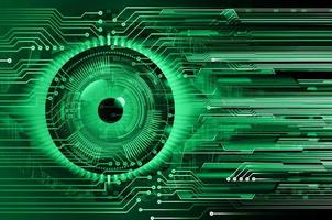 eye cyber circuit future technology concept background vector