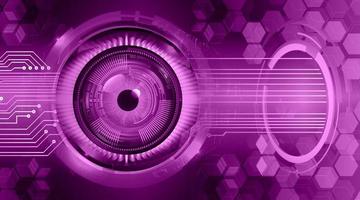 eye cyber circuit future technology concept background vector