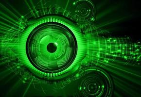 eye cyber circuit future technology concept background vector