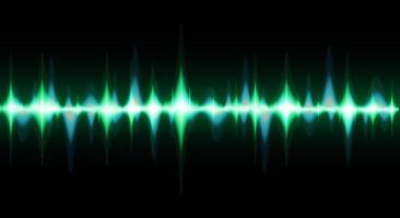 Sound waves oscillating dark light vector