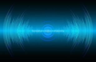 Sound waves oscillating dark light vector