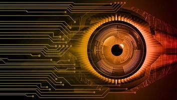 eye cyber circuit future technology concept background vector