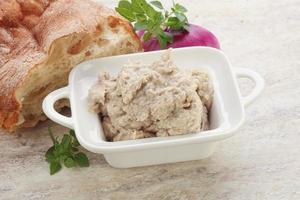 Jewish traditional cuisine herring mousse Forsmak photo