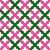 Geometric flower pattern backgrounds vector