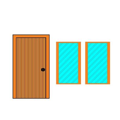 Door and Windows Illustration Vector