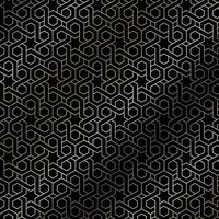 Arabic themed pattern background in gold and black vector