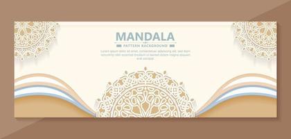 Soft decorative mandala style background vector