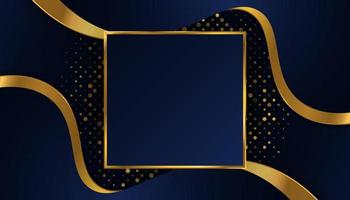 elegante fondo azul y dorado premium. antecedentes de lujo para el diseño de premios, nominaciones, ceremonias, invitaciones formales o certificados vector