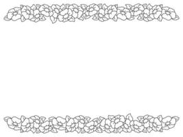 Simple frame. Design element for greeting card. Vector illustration isolated on white background.