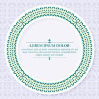 Calligraphy circle ornament frame line vector