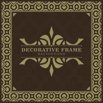 Elegant decorative frame design background