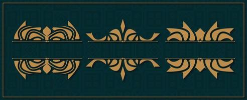 Vintage ornamental design elements vector