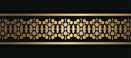 Elegant golden ornamental border template vector