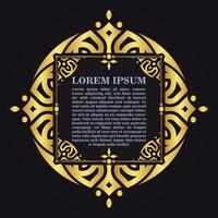 Luxury calligraphy ornament frame line design vector