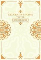 Elegant decorative frame design background vector