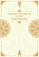 Elegant decorative frame design background vector