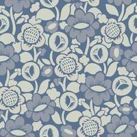 Vector full over floral illustration seamless repeat pattern fashion and home decor print fabric digital artwork