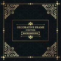 Elegant decorative frame design background vector