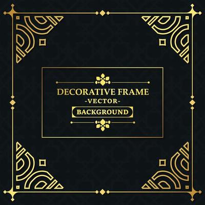 Elegant decorative frame design background