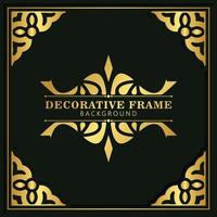 Elegant decorative frame design background vector