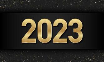2023 Happy New Year Background Design. Vector Illustration.