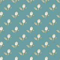 Seamless pattern engraved lemon on branch with leaves. Vintage background lime growing on twig in hand drawn style. vector