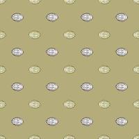 Seamless pattern engraved lemons. Vintage background citrus fruit in hand drawn style. Whole lemon or lime sketch. vector